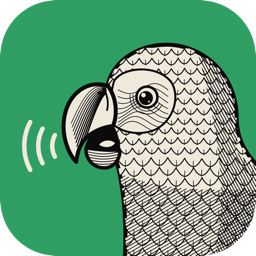 TalkCraft-Symbol: ein sprechender Papagei